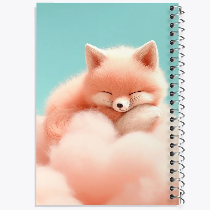 دفتر لیست خرید 50 برگ خندالو طرح روباه کیوت کد N2267