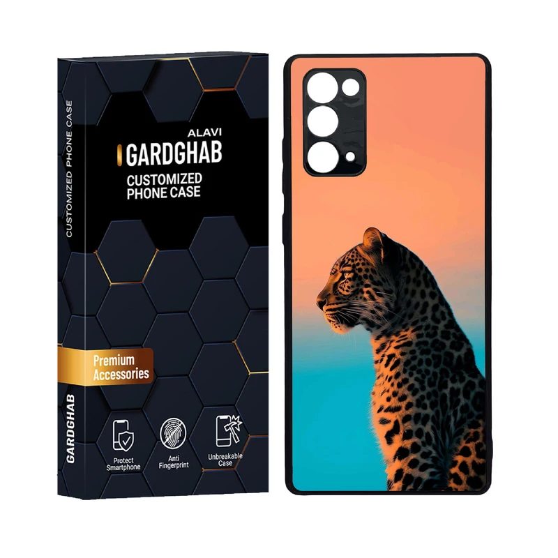 کاور گارد قاب علوی مدل دور ژله ای پشت گلس حیوانات مناسب برای گوشی موبایل سامسونگ  Galaxy Note 20