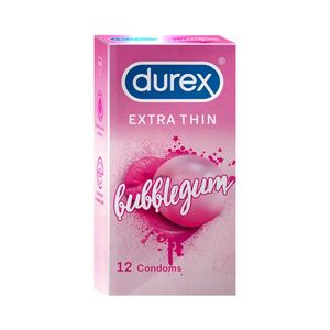 کاندوم دورکس مدل Extra Thin bubblegum بسته 12 عددی