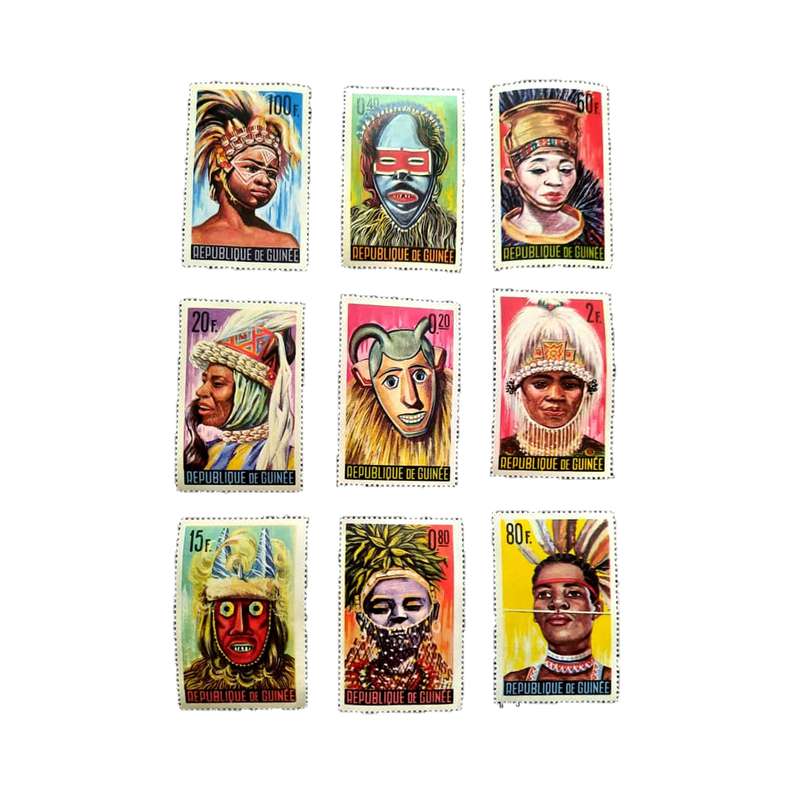 تمبر یادگاری مدل ملل کد DS1788 مجموعه 9 عددی