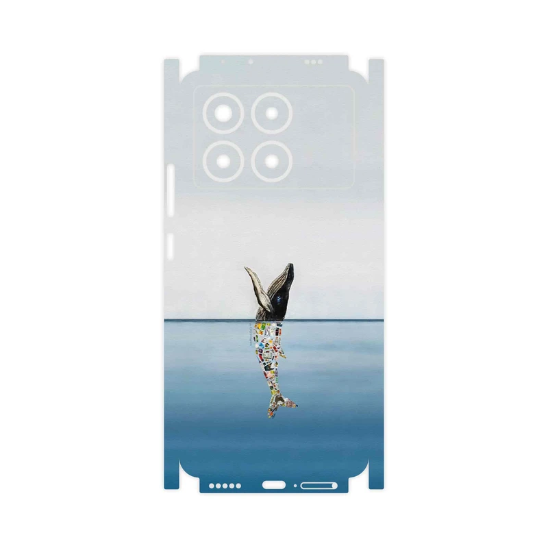 برچسب پوششی ماهوت مدل Collage of Sea Trash-FullSkin مناسب برای گوشی موبایل شیائومی Poco X6 Pro