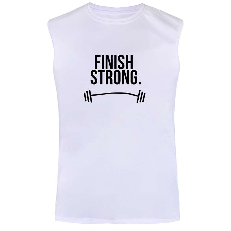 تاپ مردانه مدل بدنسازی  کد BA540  رنگ سفید