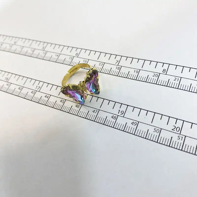 انگشتر زنانه مدل پروانه کد R3453