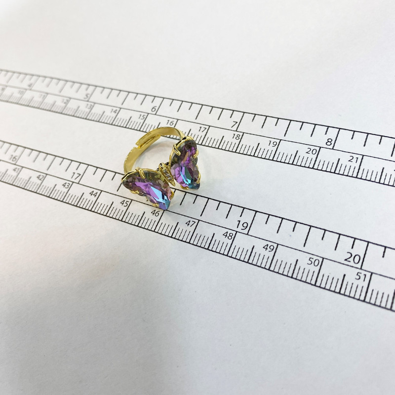 انگشتر زنانه مدل پروانه کد R3453