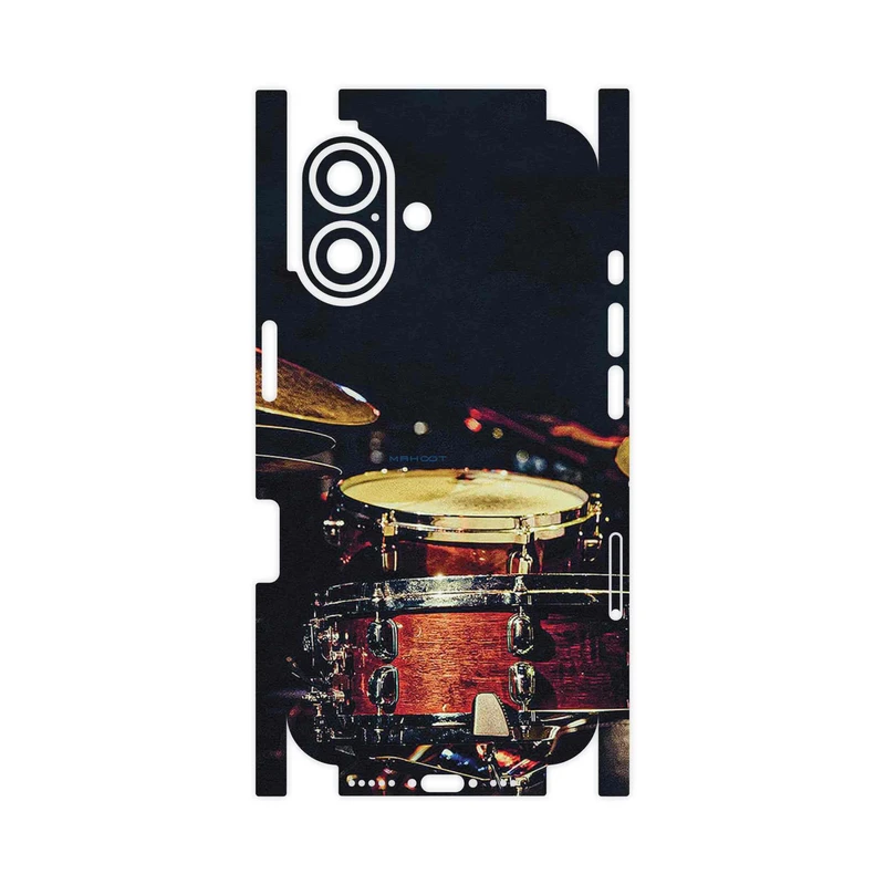 برچسب پوششی ماهوت مدل Drum_Kit-FullSkin مناسب برای گوشی موبایل اپل iPhone 16