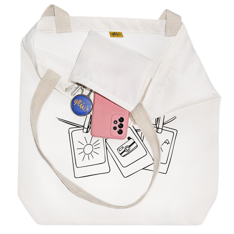 ساک خرید خندالو مدل عکسهای آویزان کد 7643