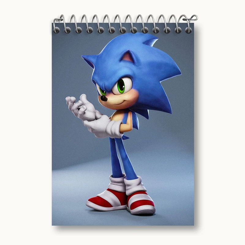 دفتر یادداشت 50 برگ خندالو مدل سونیک (Sonic) کد 37038