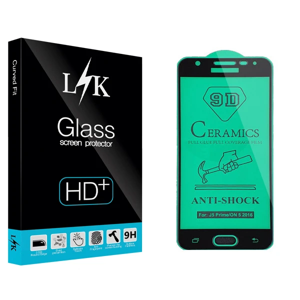محافظ صفحه نمایش سرامیکی ال کی مدل Hard glass مناسب برای گوشی موبایل سامسونگ Galaxy J5 Prime