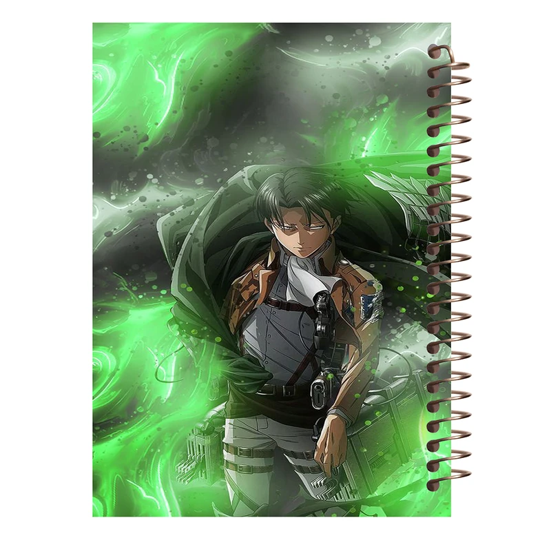 دفترچه یادداشت 100 برگ طرح Shingeki no Kyojin طرح لیوای کد O56