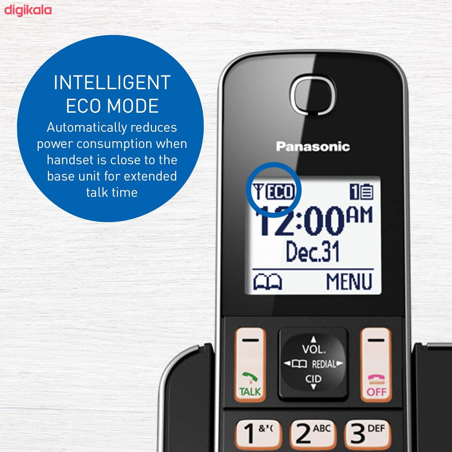 تلفن بی سیم پاناسونیک مدل KX-TGD392C