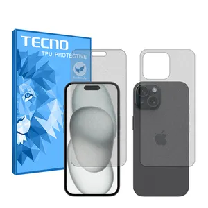 Tecno HyMTT model matte screen protector suitable for Apple iPhone 15 Plus mobile phone along with the phone back protector