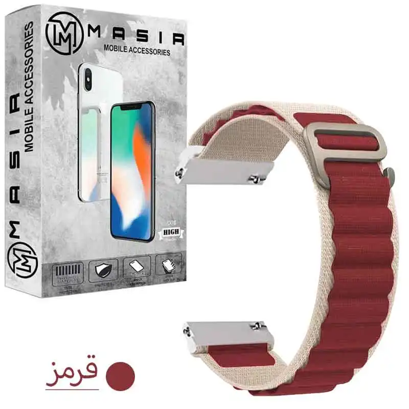 بند مسیر مدل LOOP ALPINE کد dual color مناسب برای ساعت هوشمند آمیزفیت GTS / GTS2 / GTS 2E / GTS2 mini