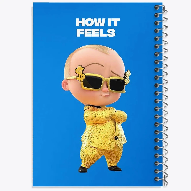 دفتر نت موسیقی 50 برگ خندالو مدل بچه رئیس Boss Baby کد 12522