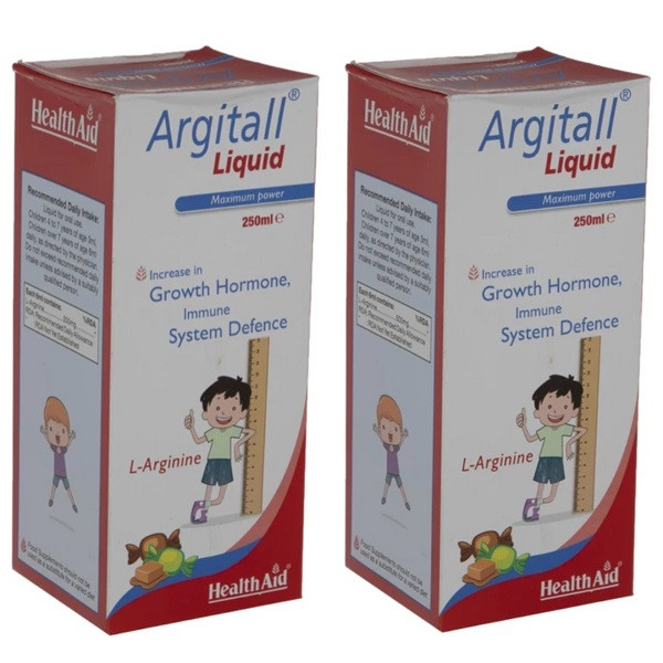 شربت آرژیتال هلث اید - 250 میلی لیتر بسته دو عددی 
