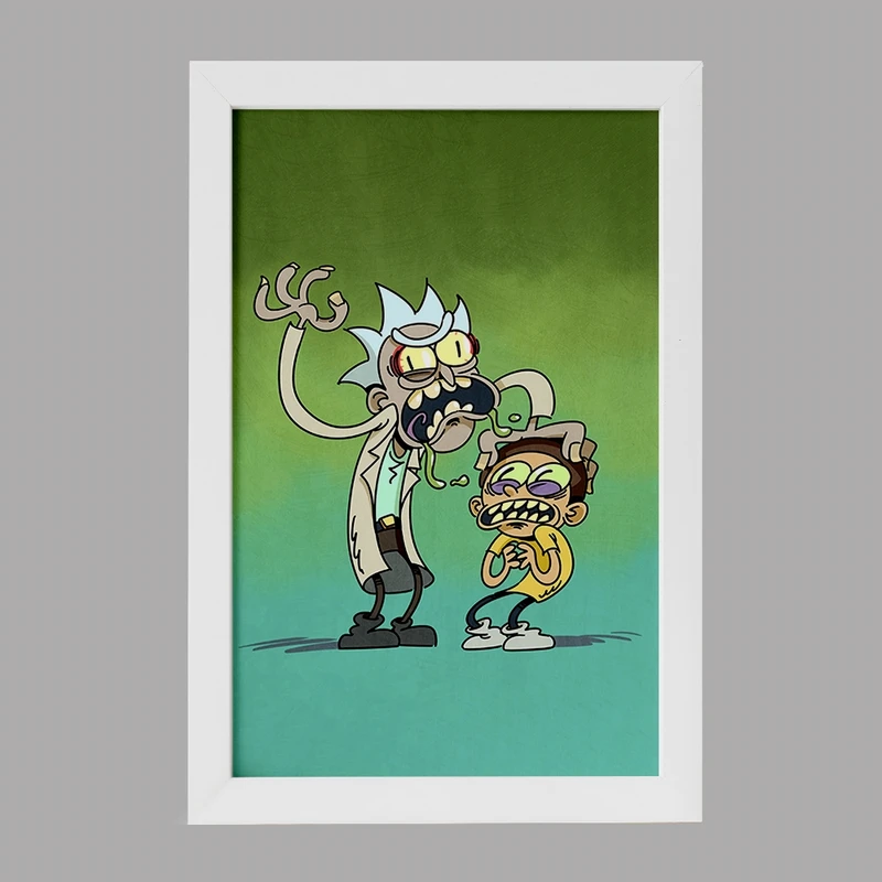 تابلو خندالو مدل ریک و مورتی (Rick and Morty) کد F572