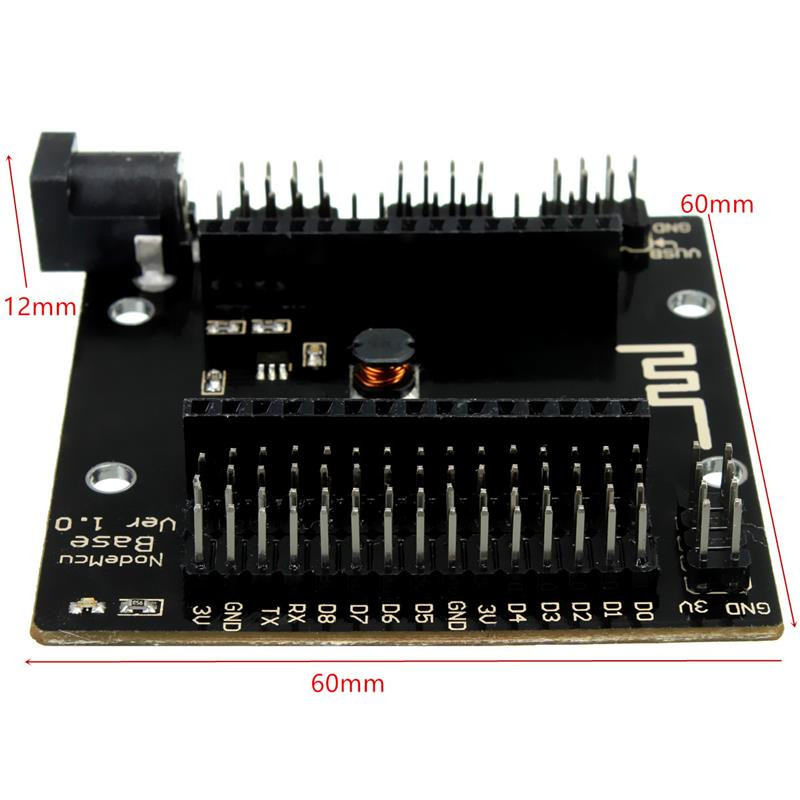 برد وایفای مدل Esp8266 nodemcu به همراه برد پایه