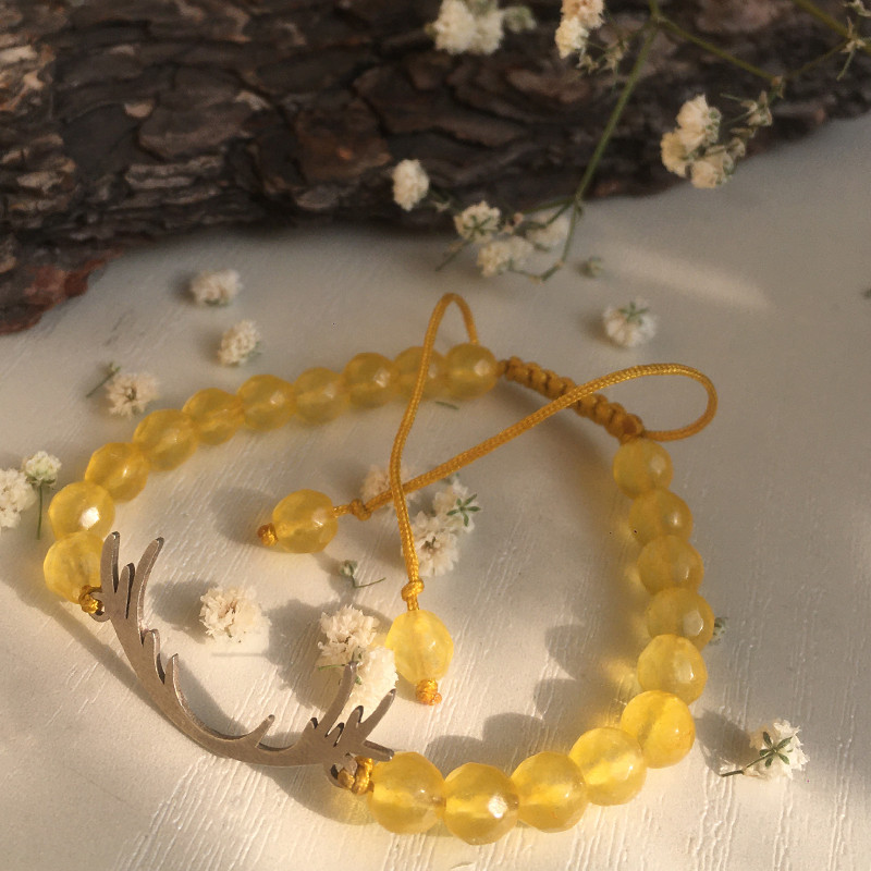 دستبند نقره زنانه مدل شاخ گوزن