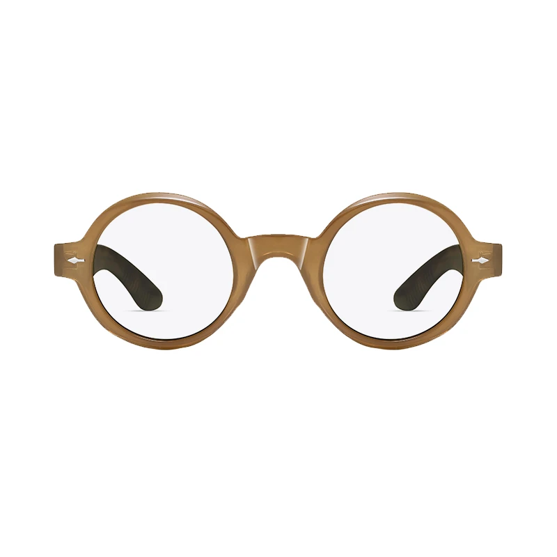فریم عینک طبی گرد مدل S31108-C3-1 Acetate مناسب برای صورت گرد