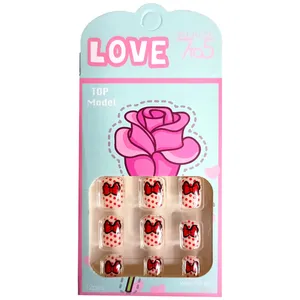 ناخن مصنوعی بچگانه تالکی کد 88 بسته 12 عددی