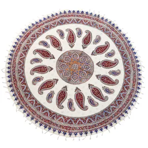 رومیزی قلمکار زابلیان مدل ممتاز طرح بته جق