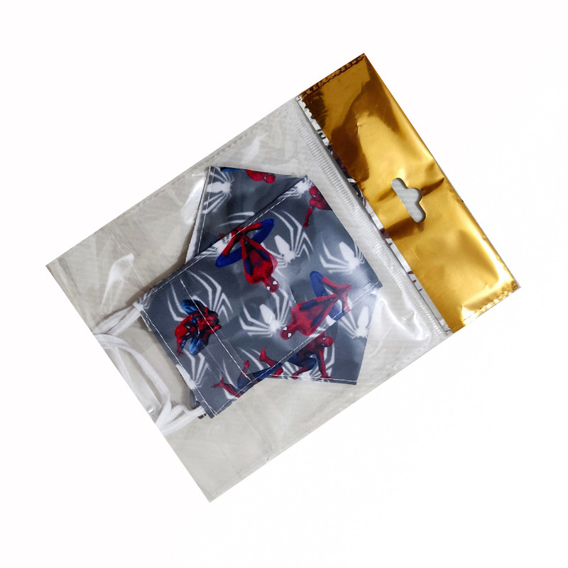 ماسک پارچه‌ای بچگانه طرح مرد عنکبوتی  مدل سه بعدی کد 889756