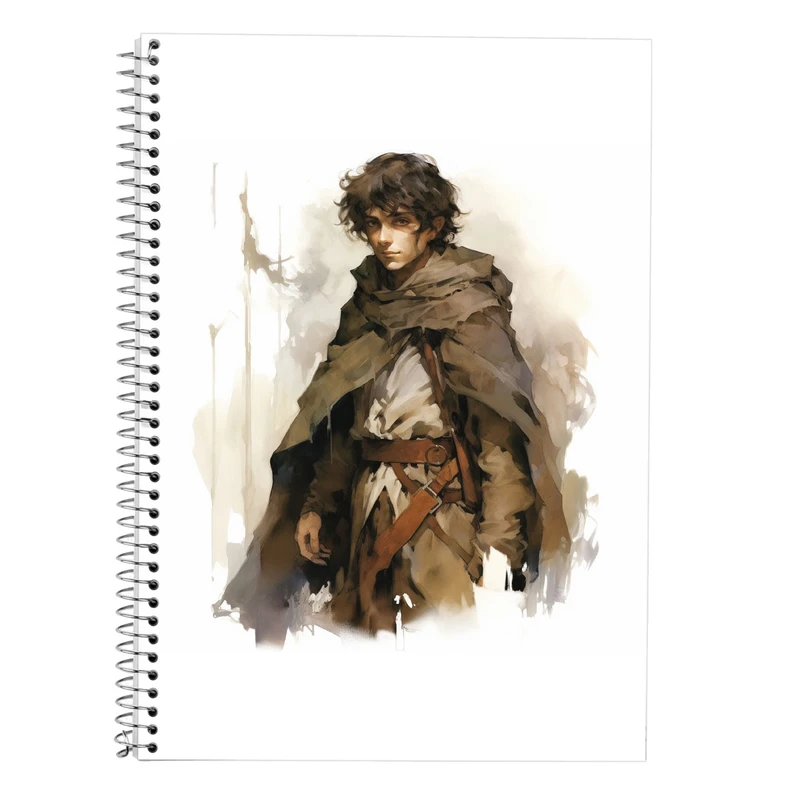 دفتر زبان 50 برگ مدوپد مدل سه خط طرح  ارباب حلقه ها The Lord of the Rings کد DF2986