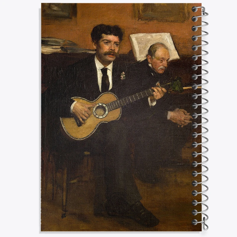 دفتر ژورنال نویسی 50 برگ خندالو مدل نقطه ای طرح ادگار دگا کد 37119