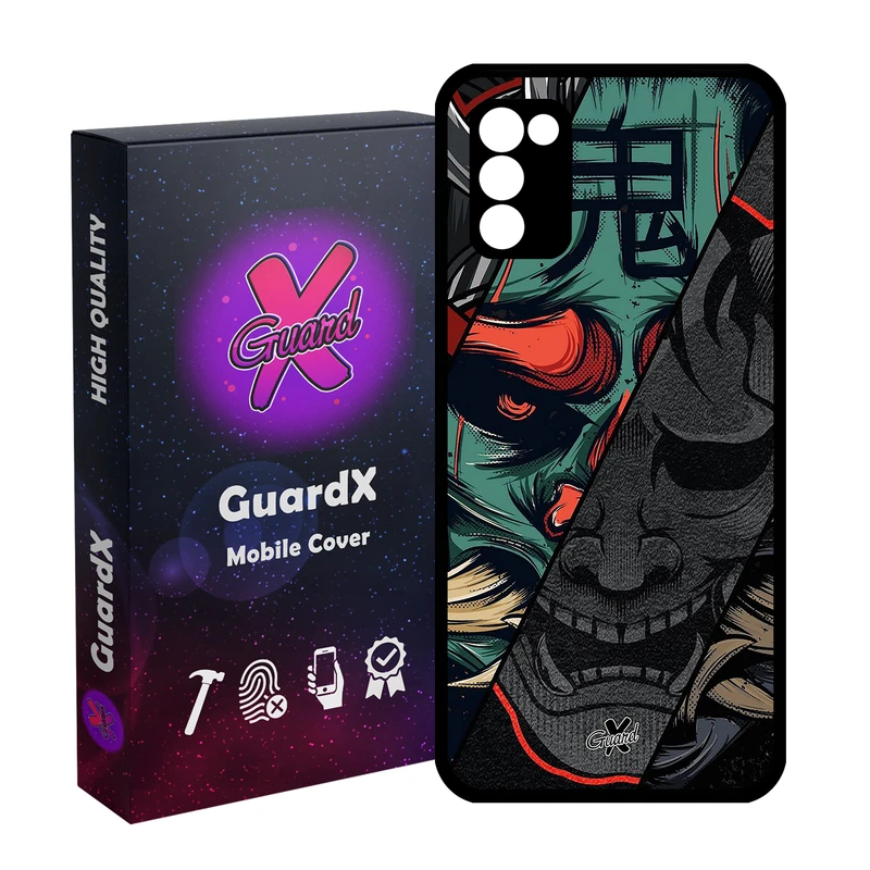 کاور گارد ایکس طرح سامورایی مدل Glass10529 مناسب برای گوشی موبایل سامسونگ Galaxy A03S/A02S/M02S/F02S