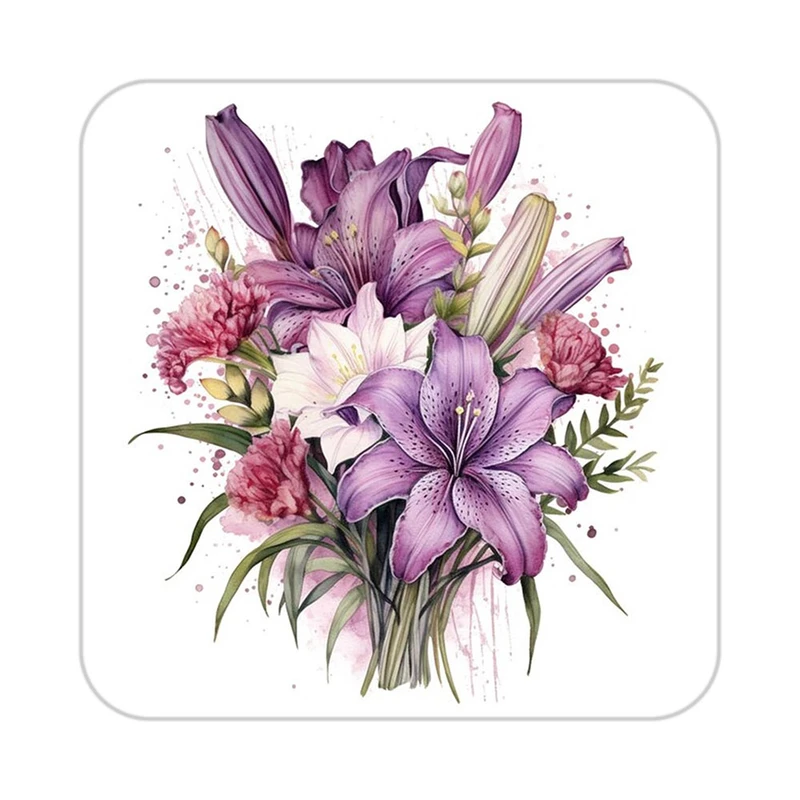 زیر لیوانی کاکتی طرح گل مدل mp18931