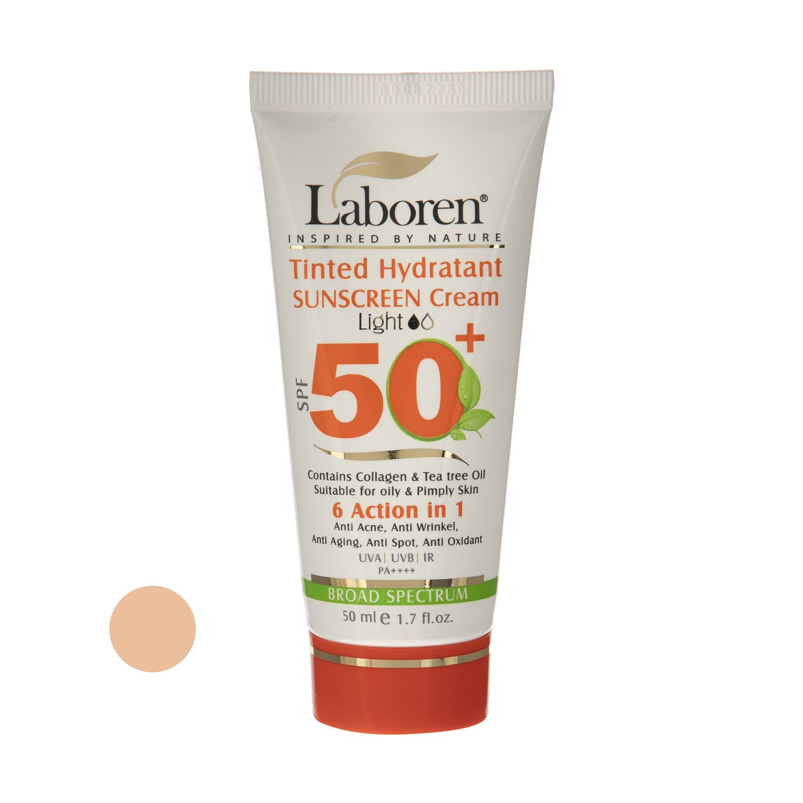 کرم ضد آفتاب رنگی لابورن +SPF50 کد 01 حجم 50 مناسب پوست های چرب حجم 50 میلی‌لیتر -  - 1
