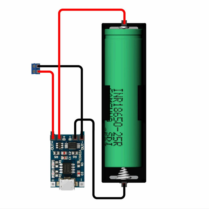 ماژول شارژر باتری  مدل TP- 4056 Micro USB