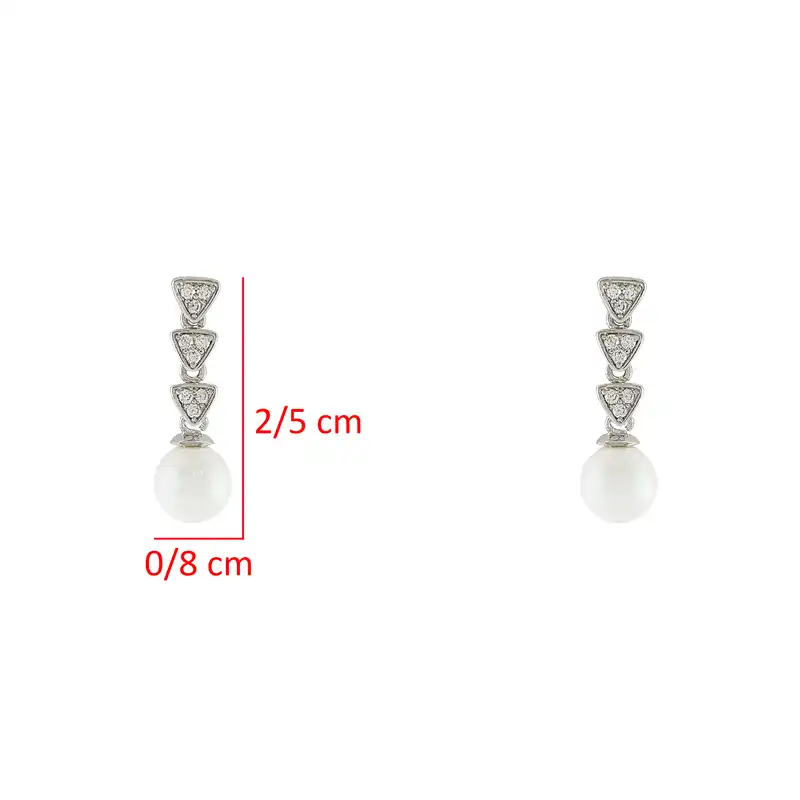 گوشواره زنانه ژوپینگ مدل مروارید کد 1653