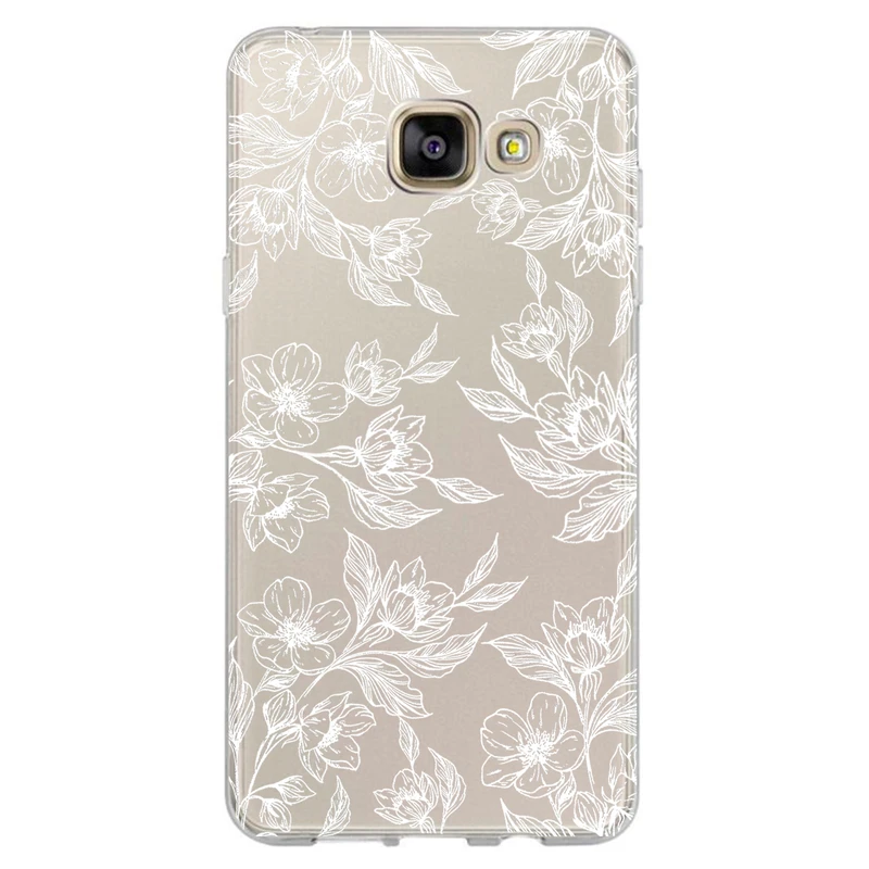 کاور مگافون طرح گل مدل C50-W مناسب برای گوشی موبایل سامسونگ Galaxy A7 2016 / A710