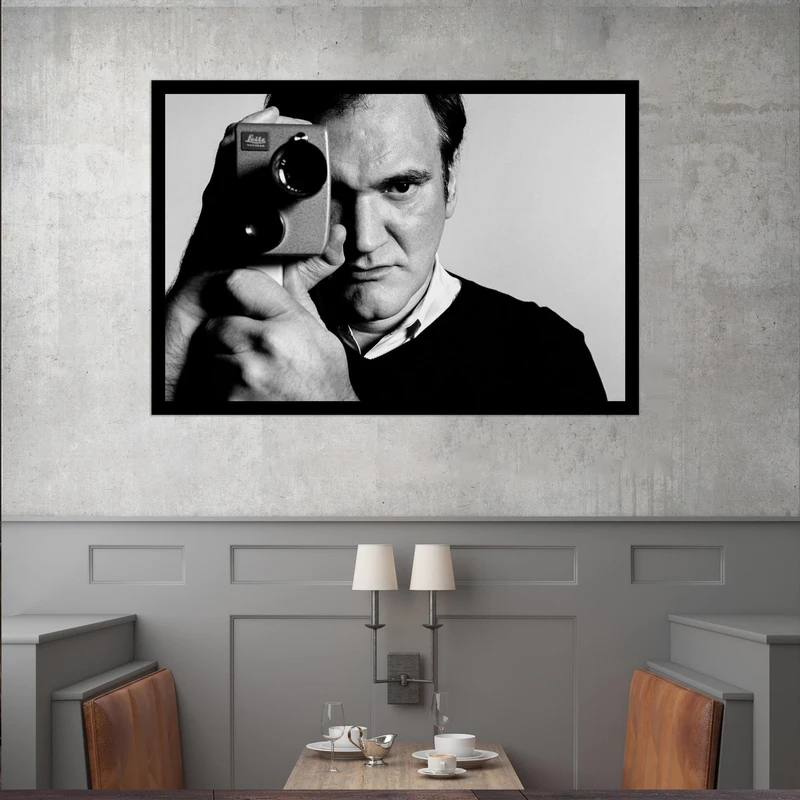 تابلو بکلیت طرح مشاهیر سینمای جهان کوئنتین تارانتینو مدل قاب شاسی B-s9748