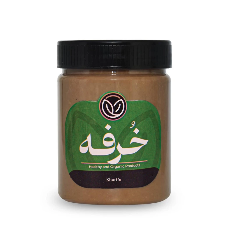 کره بادام زمینی شکلاتی خرفه - 500 گرم بسته 2 عددی