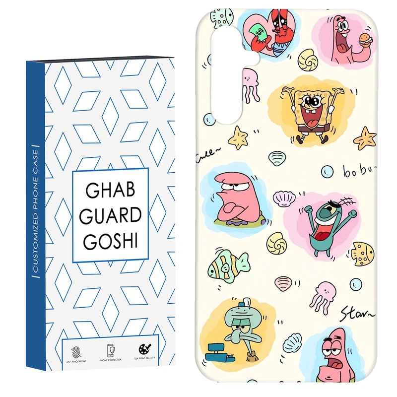 کاور قاب گارد گوشی طرح باب و پاتریک کد Dimo-198 مناسب برای گوشی موبایل سامسونگ Galaxy A54