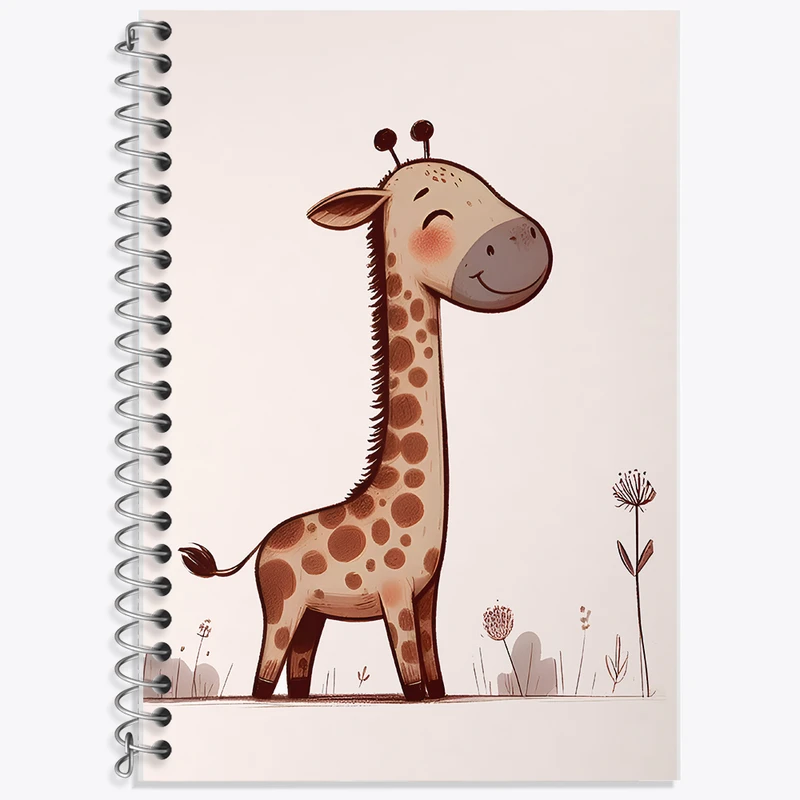 دفتر نت موسیقی 50 برگ خندالو طرح زرافه کیوت کد F6176