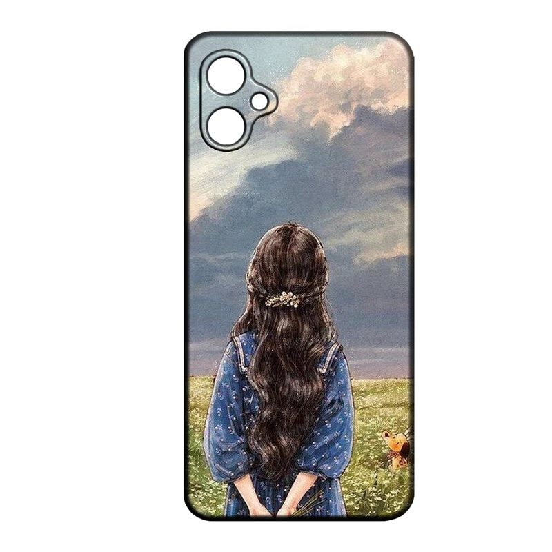 کاور طرح دخترانه کد 246 مناسب برای گوشی موبایل سامسونگ Galaxy A04