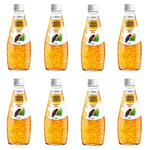 نوشیدنی تخم شربتی با طعم پرتقال السیما - 300 میلی لیتر بسته 8 عددی