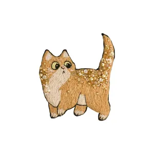 گل سینه زنانه مدل گربه کد 5028