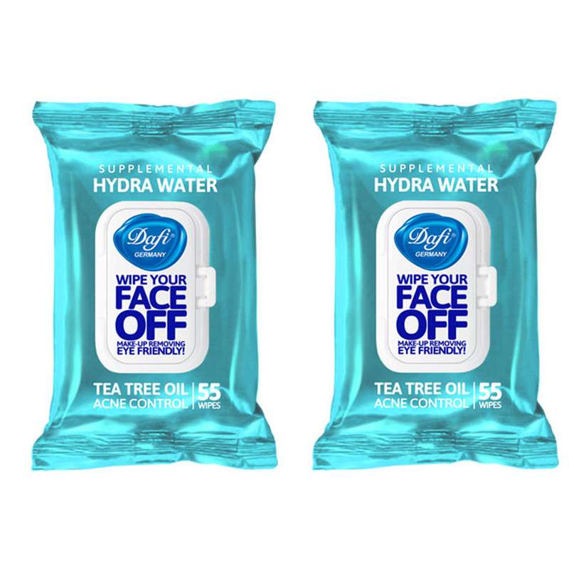 دستمال مرطوب دافی مدل HYDRA WATER مجموعه 2 عددی