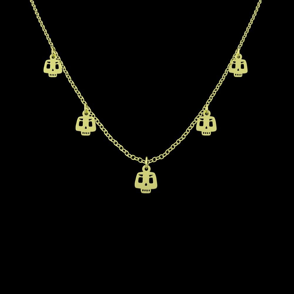 گردنبند طلا 18 عیار زنانه مدوپد مدل جمجمه کد RNA10337 -  - 1