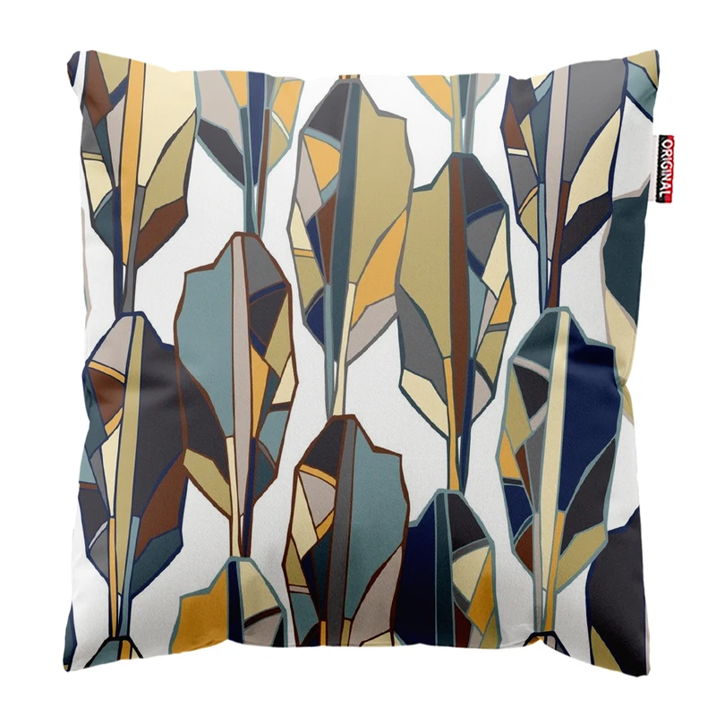 کوسن پاد آفرین مدل فانتزی طرح گل و برگ کد PK402172 سایز 40*40 سانتی متر