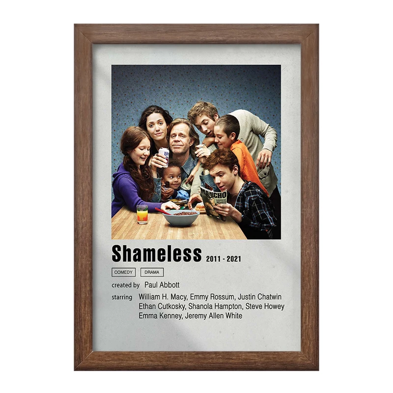 تابلو خندالو طرح بی شرم (Shameless) کد F11285