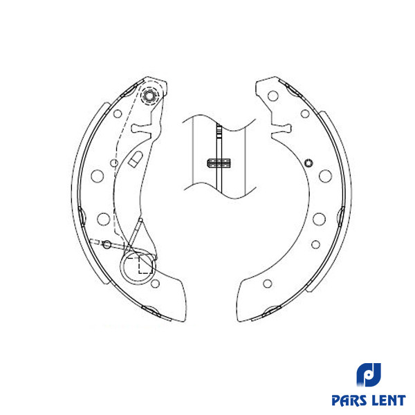 لنت ترمز عقب پارس لنت مدل 71063 مناسب برای سمند ملی
