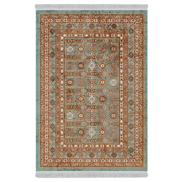 فرش پارچه‌ای دفه مدل فرشینه طرح مدرن کد 586