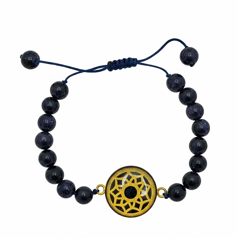 دستبند سنگی زنانه مارک گلد کد GN2074