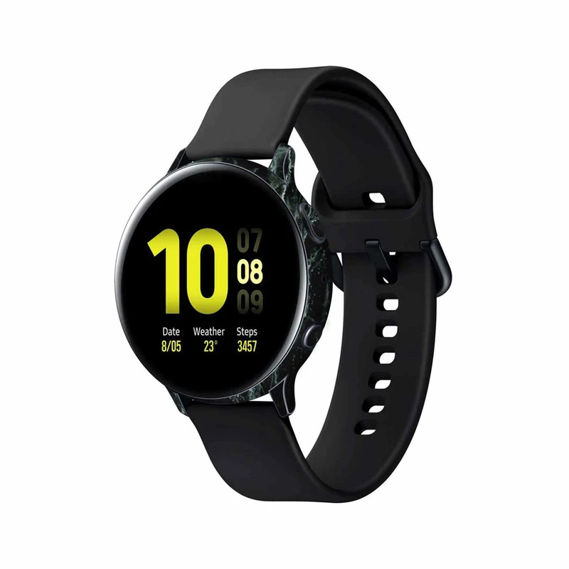برچسب ماهوت طرح Graphite-Green-Marble مناسب برای ساعت هوشمند سامسونگ Galaxy Watch Active 2 44mm