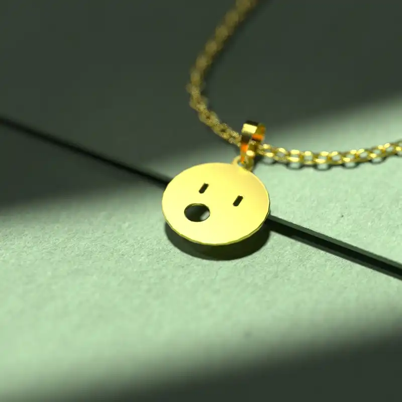 گردنبند طلا 18 عیار زنانه مدوپد مدل ایموجی کد C3-1-1109