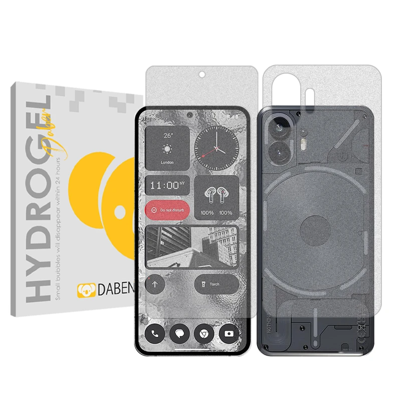 محافظ صفحه نمایش مات دبن مدل Tough مناسب برای گوشی موبایل ناتینگ Phone 2 به همراه محافظ پشت گوشی